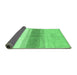 Sideview of Oriental Emerald Green Modern Rug, abs3391emgrn