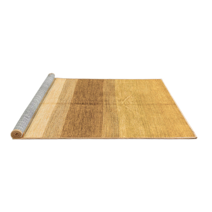 Sideview of Machine Washable Oriental Brown Modern Rug, wshabs3391brn