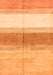 Machine Washable Oriental Orange Modern Area Rugs, wshabs3391org