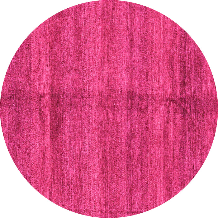 Round Oriental Pink Modern Rug, abs3392pnk