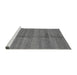 Sideview of Machine Washable Oriental Gray Modern Rug, wshabs3392gry