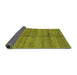 Sideview of Oriental Green Modern Rug, abs3392grn