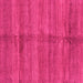 Square Machine Washable Oriental Pink Modern Rug, wshabs3392pnk