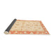 Sideview of Abstract Sun Yellow Oriental Rug, abs3393