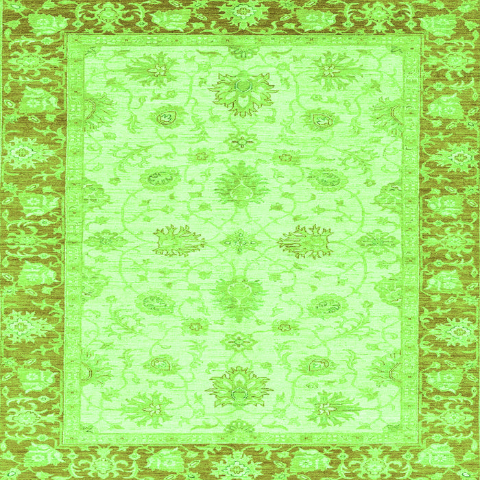 Square Oriental Green Modern Rug, abs3393grn