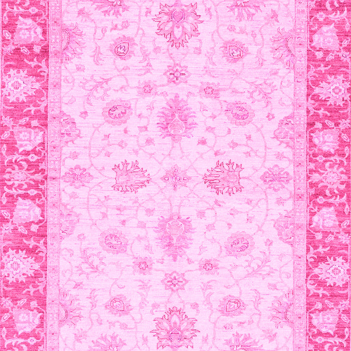 Machine Washable Oriental Pink Modern Rug, wshabs3393pnk