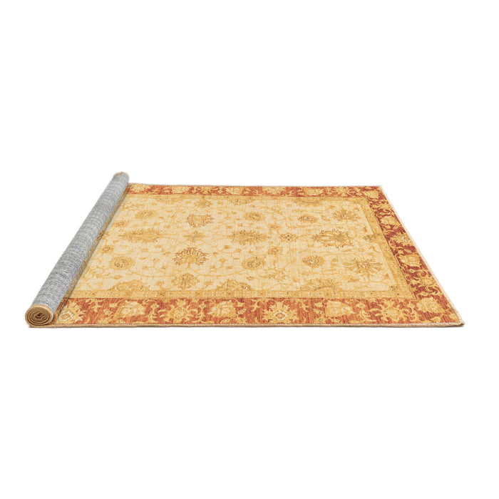 Sideview of Machine Washable Oriental Brown Modern Rug, wshabs3393brn