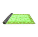 Sideview of Oriental Green Modern Rug, abs3393grn