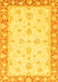 Machine Washable Oriental Yellow Modern Rug, wshabs3393yw