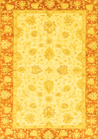 Oriental Yellow Modern Rug, abs3393yw