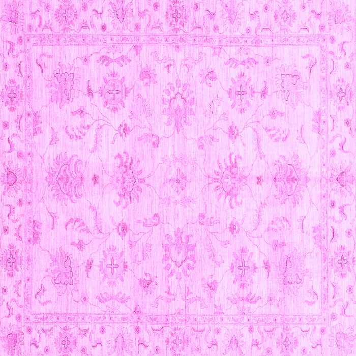 Square Machine Washable Oriental Purple Modern Area Rugs, wshabs3394pur