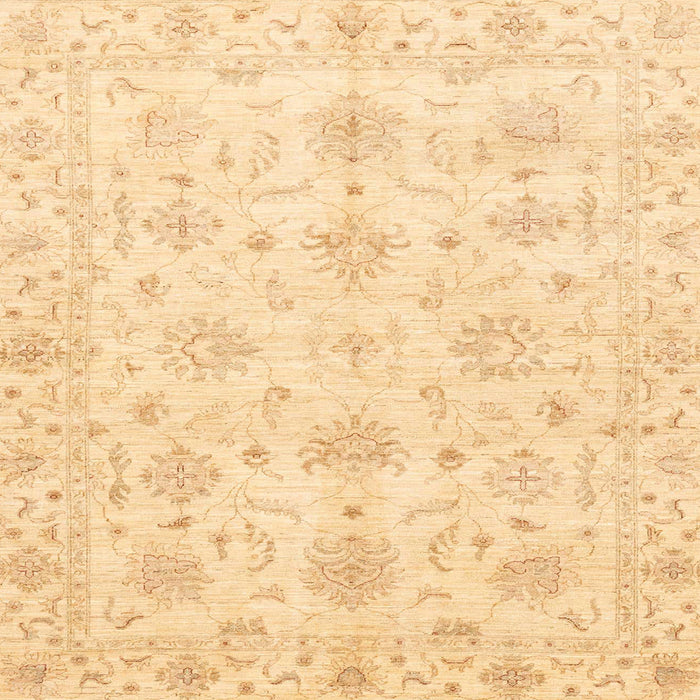 Square Machine Washable Abstract Brown Gold Rug, wshabs3394