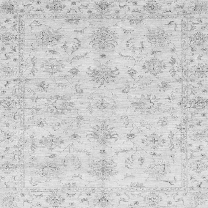 Square Machine Washable Oriental Gray Modern Rug, wshabs3394gry