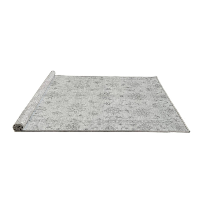 Sideview of Machine Washable Oriental Gray Modern Rug, wshabs3394gry