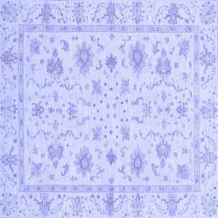 Square Oriental Blue Modern Rug, abs3395blu
