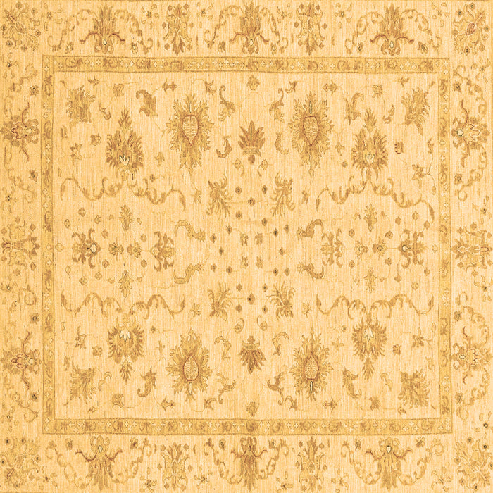 Square Oriental Brown Modern Rug, abs3395brn