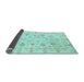 Sideview of Oriental Light Blue Modern Rug, abs3395lblu