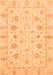 Machine Washable Oriental Orange Modern Area Rugs, wshabs3395org