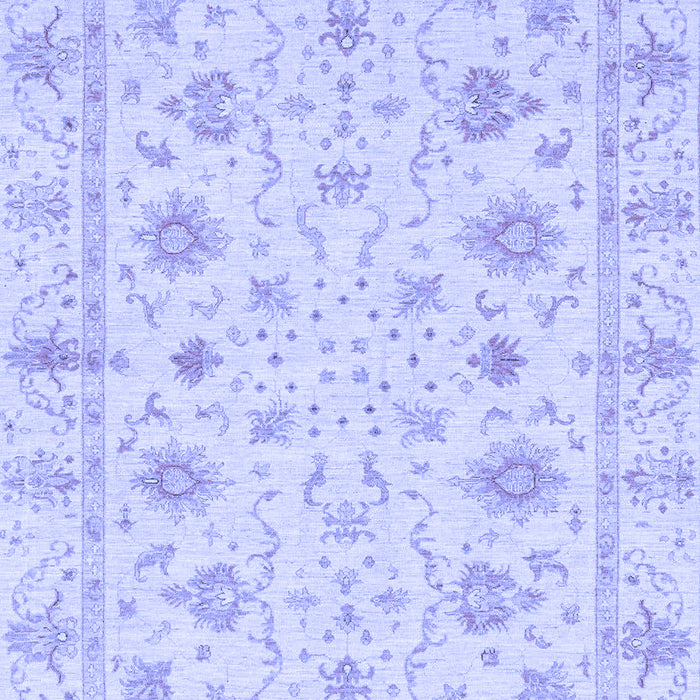 Machine Washable Oriental Blue Modern Rug, wshabs3395blu