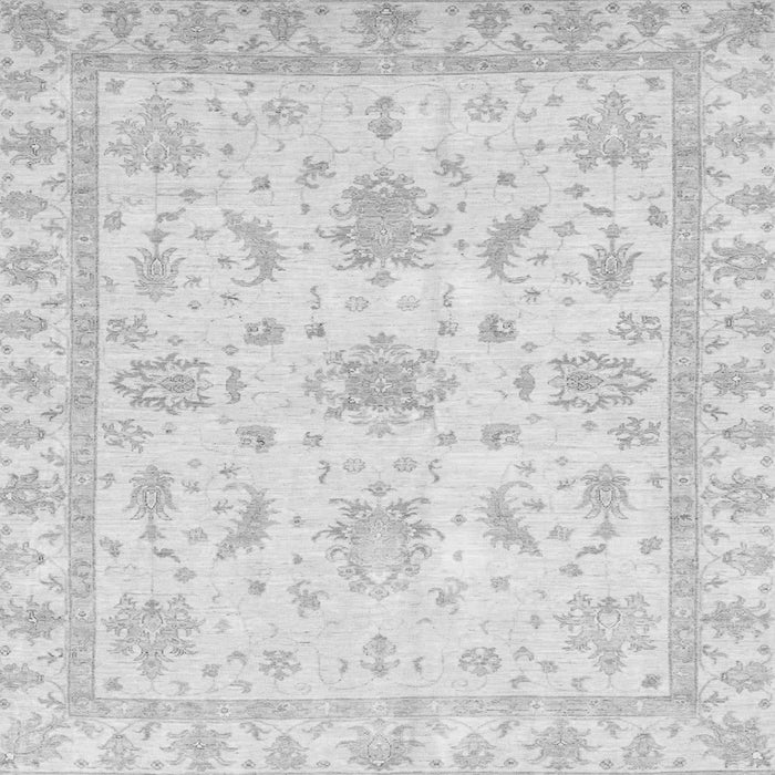 Square Oriental Gray Modern Rug, abs3396gry