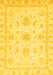 Machine Washable Oriental Yellow Modern Rug, wshabs3396yw