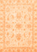 Machine Washable Oriental Orange Modern Area Rugs, wshabs3396org