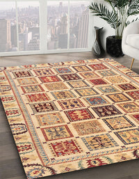 Abstract Chestnut Red Oriental Rug, abs3397