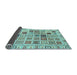 Sideview of Oriental Light Blue Modern Rug, abs3397lblu