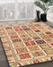 Abstract Chestnut Red Oriental Rug in Family Room, abs3397