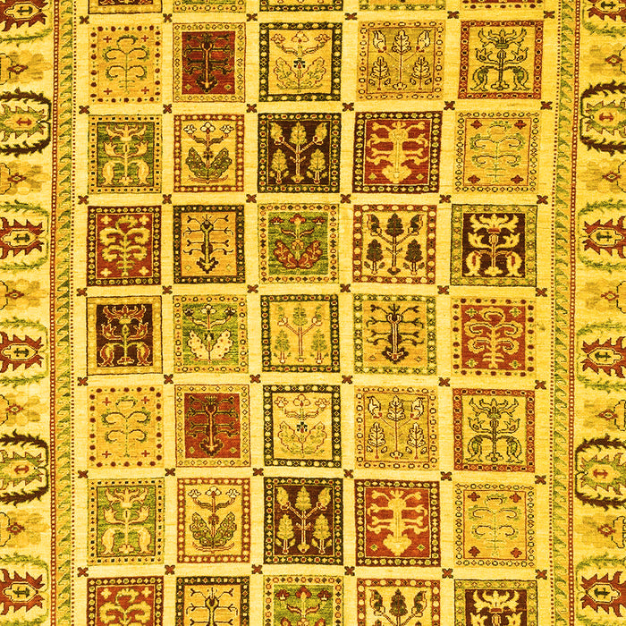 Oriental Yellow Modern Rug, abs3397yw