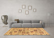 Machine Washable Oriental Brown Modern Rug in a Living Room,, wshabs3397brn