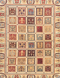 Abstract Chestnut Red Oriental Rug, abs3397