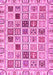 Machine Washable Oriental Pink Modern Rug, wshabs3397pnk