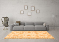 Machine Washable Oriental Orange Modern Rug, wshabs3398org