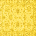 Square Oriental Yellow Modern Rug, abs3398yw