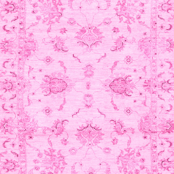 Machine Washable Oriental Pink Modern Rug, wshabs3398pnk