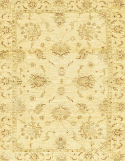 Abstract Mustard Yellow Oriental Rug, abs3398