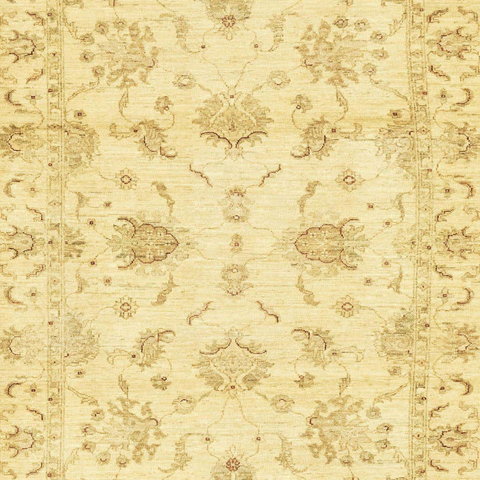 Abstract Mustard Yellow Oriental Rug, abs3398