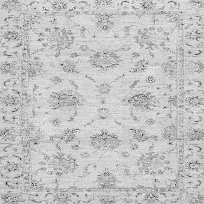 Square Machine Washable Oriental Gray Modern Rug, wshabs3398gry