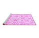 Sideview of Machine Washable Oriental Purple Modern Area Rugs, wshabs3398pur