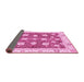 Sideview of Oriental Pink Modern Rug, abs3399pnk