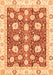 Machine Washable Oriental Orange Modern Area Rugs, wshabs3399org