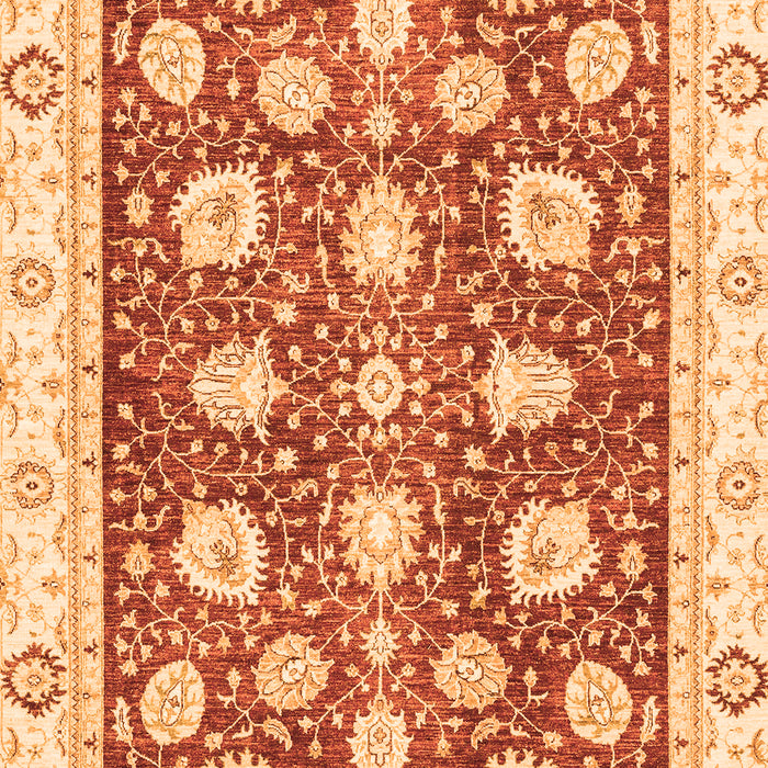 Machine Washable Oriental Orange Modern Area Rugs, wshabs3399org