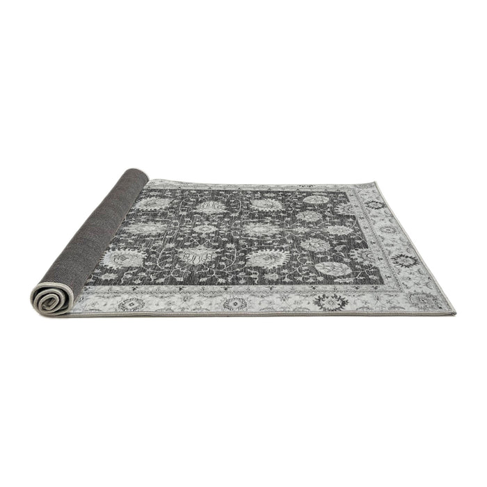 Sideview of Oriental Gray Modern Rug, abs3399gry