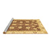 Sideview of Machine Washable Oriental Brown Modern Rug, wshabs3399brn