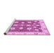 Sideview of Machine Washable Oriental Purple Modern Area Rugs, wshabs3399pur