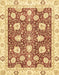 Abstract Mustard Yellow Oriental Rug, abs3399