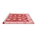 Modern Red Washable Rugs