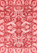 Abstract Red Modern Area Rugs
