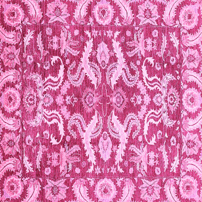 Square Abstract Pink Modern Rug, abs339pnk